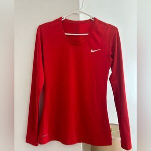 Nike pro red longsleeve